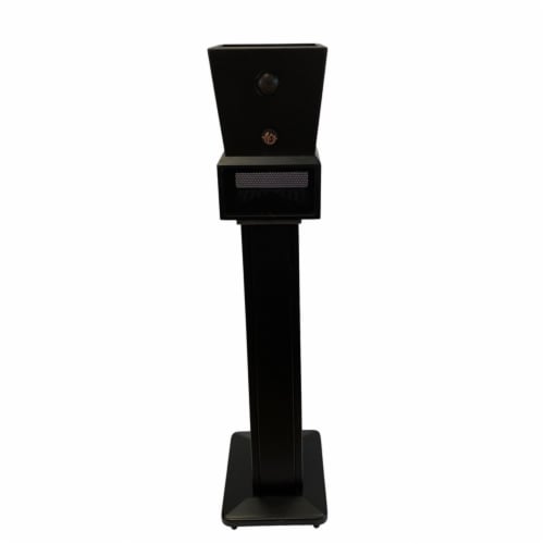 25 Inch Modern Indoor Black Speaker Stand for large & Small Speakers Perspective: left