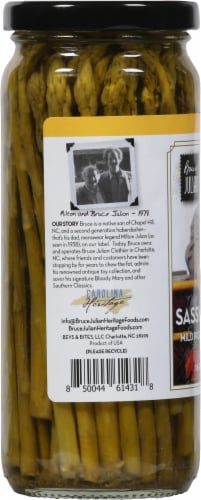 Bruce Julian Sassy Spears™ Mild Pickled Asparagus Perspective: left