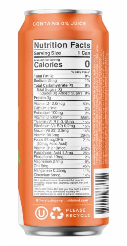Ryl Juicy Orange Immune Support Iced Tea Perspective: left