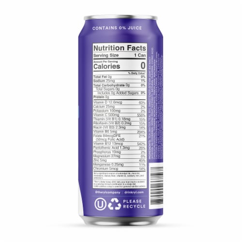 Ryl Blueberry Immune Support Iced Tea Perspective: left