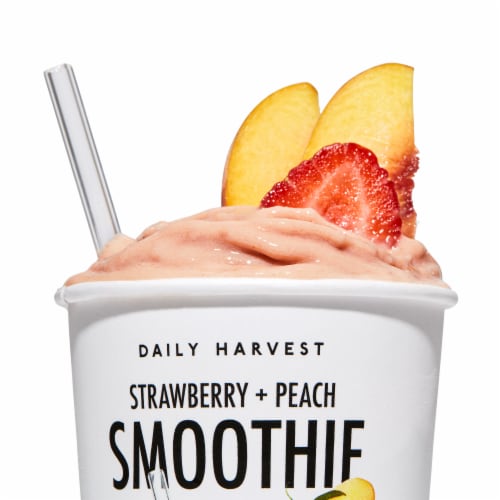 Daily Harvest Strawberry + Peach Smoothie, 8.0oz Perspective: left