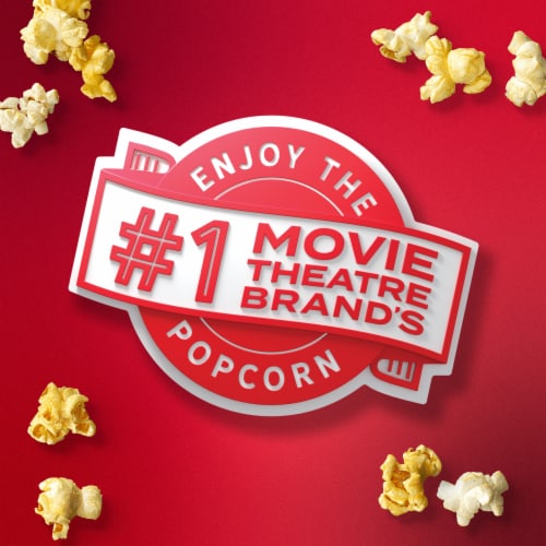 AMC Theatres Classic Butter Ready To Eat Popcorn Perspective: left