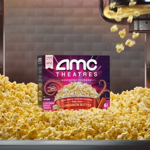 AMC Theatres Perfectly Popcorn™ Cinnamon Butter Popcorn Perspective: left