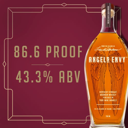 Angel's Envy Straight Bourbon Perspective: left