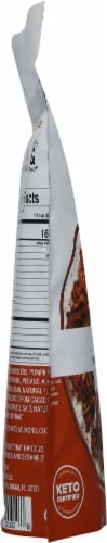 NuTrail® Dark Chocolate No Sugar Added Gluten Free Keto Low Carb Nut Granola Breakfast Cereal Perspective: left