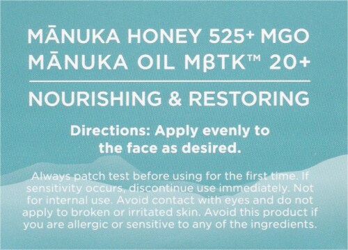 Melora® Manuka Honey & Oil Moisturizer Perspective: left