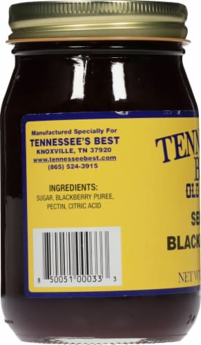 Tennessee's Best® Old Fashioned Seedless Blackberry Jam Perspective: left