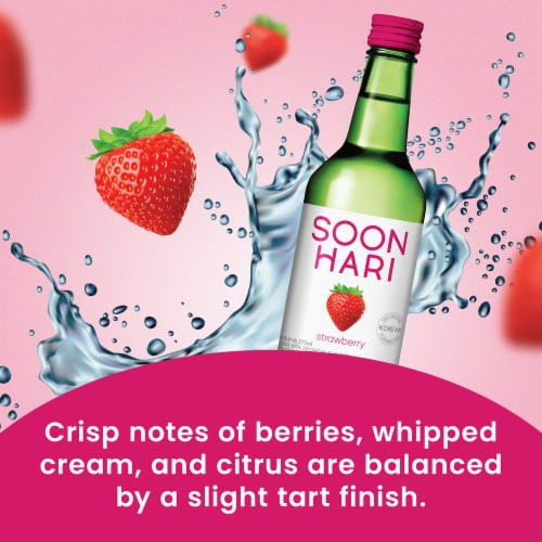 Soonhari Strawberry Soju Perspective: left