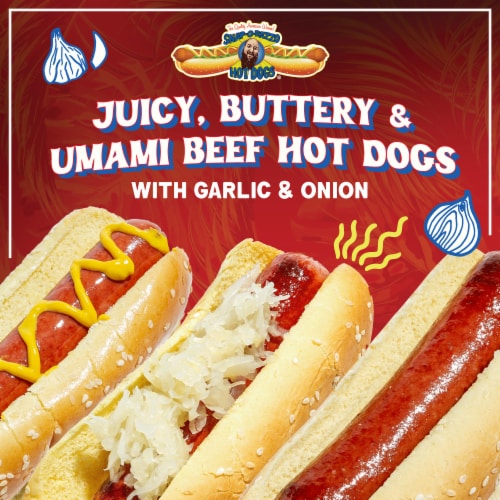 Snap-O-Razzo® Skinless Big Fatty Beefy Butcher Dogs Perspective: left