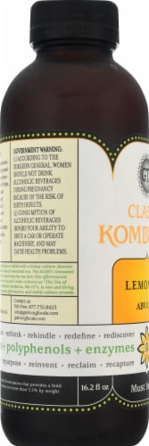 GT's Living Foods Kombucha Lemonade Perspective: left