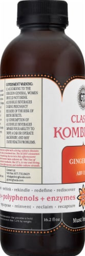 GT's Living Foods Classic Gingerade Kombucha Perspective: left