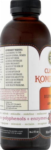 GT's Living Foods Euphoria Classic Kombucha Perspective: left