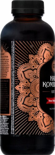 GT's Living Foods Synergy Original New World Noir Kombucha Perspective: left
