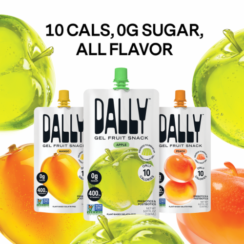 Dally™ Zero-Sugar Apple Gel Fruit Snack Pouch Perspective: left