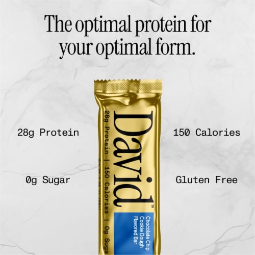 David™ Chocolate Chip Cookie Dough Protein Bar Perspective: left