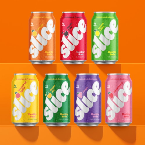 Slice Classic Cola Healthy Soda Perspective: left