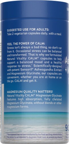 NV CALM Magnesium Sensoril Ashwa 90 capsule Perspective: left