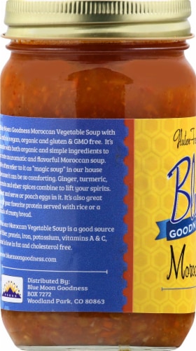 Blue Moon Goodness Moroccan Vegetable Soup Perspective: left