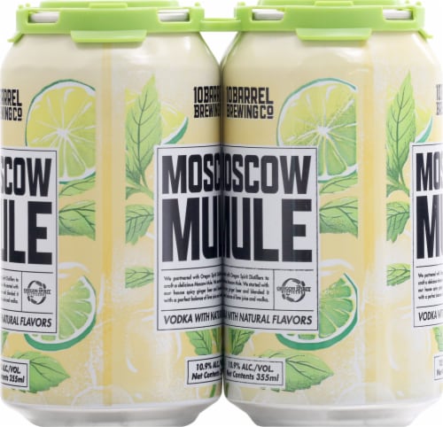 10 Barrel Brewing Moscow Mule Prepared Cocktails Perspective: left