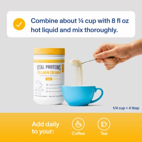 Vital Proteins Vanilla Collagen Creamer Perspective: left