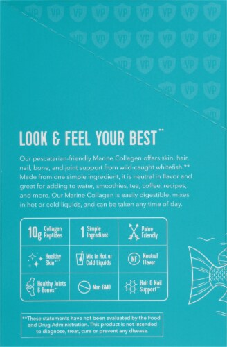 Vital Proteins Unflavored Marine Collagen Packets Perspective: left