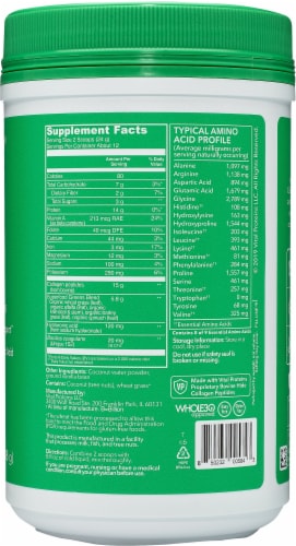 Vital Proteins Collagen Beauty Greens (Bovine) Dietary Supplement Perspective: left