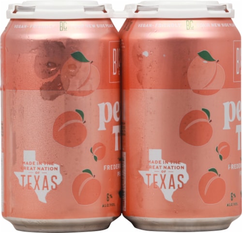 Bishop Cider Co. Peach Tea Hard Cider Perspective: left