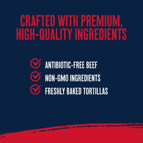 Red’s Steak & Cheddar Frozen Burrito Perspective: left
