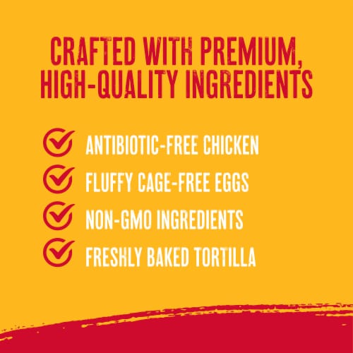 Red’s Chicken Chorizo Frozen Breakfast Burrito Perspective: left