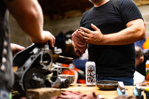 Half Acre Daisy Cutter Pale Ale Craft Beer Perspective: left