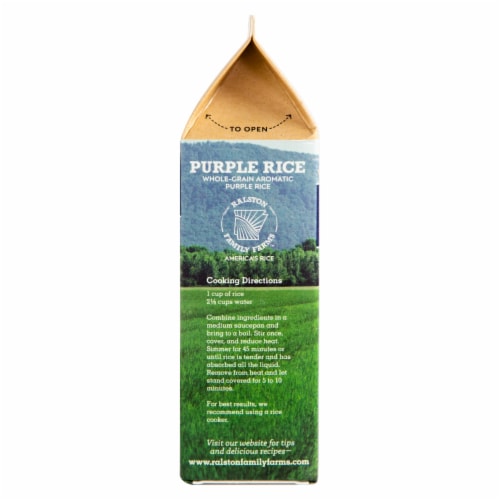 Ralston Family Farms™ Whole Grain Aromatic Purple Rice Perspective: left