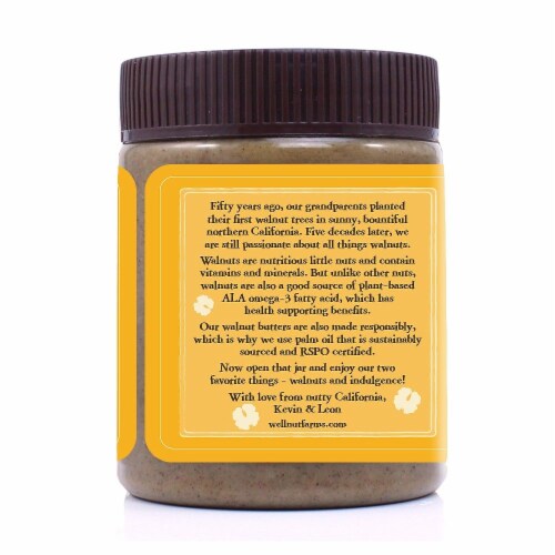 Wellnut Farms Salted Caramel Walnut Butter Perspective: left