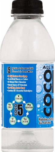 Coco5® Coconut Bottled Water Perspective: left