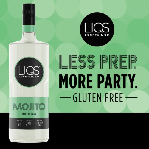 LIQS Mojito Ready to Drink Cocktail Perspective: left