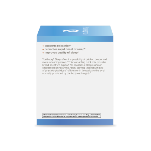 Youtheory Sleep Nighttime Powder Packets Perspective: left