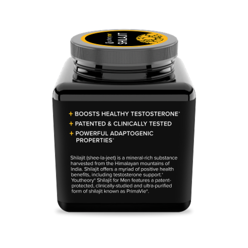 Youtheory Mens Shilajit Capsules Perspective: left