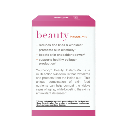 Youtheory® Beauty Instant Mix Dietary Supplement Powder Packets Perspective: left