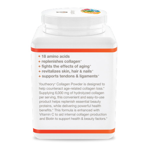 Youtheory® Unflavored Collagen Powder Dietary Supplement Perspective: left