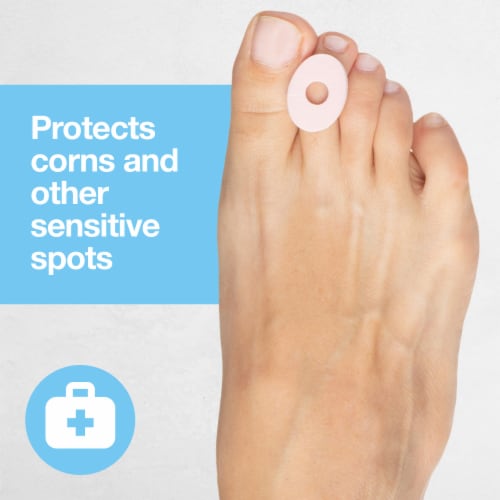 ZenToes Corn Cushions Waterproof Toe and Feet Treatment Pads (72 Count) Perspective: left