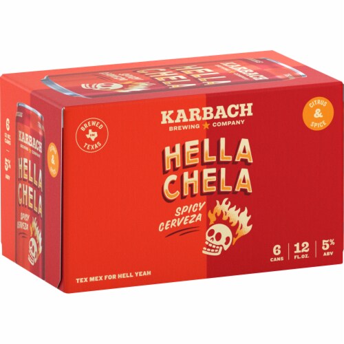 Karbach Hella Chella Spicy Cerveza Perspective: left