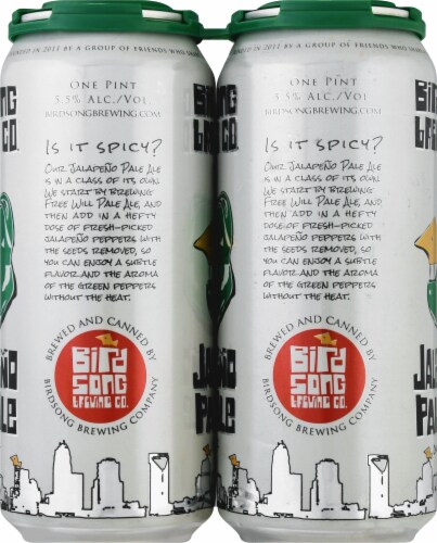 Birdsong Brewing Co. Jalapeno Pale Ale Perspective: left