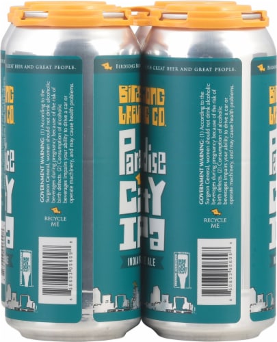 Birdsong Brewing Co. Paradise City Session IPA Perspective: left