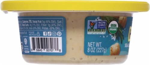 Hope® Sea Salt & Olive Oil Hummus 8 oz Perspective: left