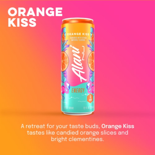 Alani NU Mimosa Energy Drink Can Perspective: left