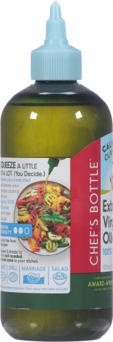 California Olive Ranch® Chef's Bottle™ Extra Virgin Olive Oil Perspective: left