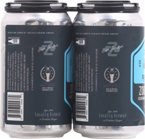 Zoiglhaus Brewing Company Zoigl-Hell German-Style Lager Beer Perspective: left