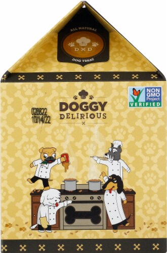 Doggy Delirious Peanut Butter Bones Perspective: left