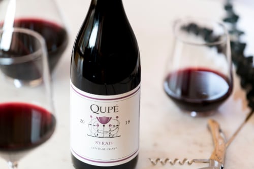 Qupe Syrah Red Wine Perspective: left