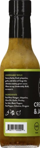 Bravado Spice Co Creamy Herb & Jalapeno Hot Sauce Perspective: left