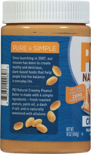 PB2® Natural No Stir Creamy Peanut Butter Spread Perspective: left